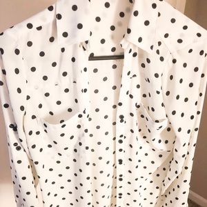 Polka Dot Button Up Shirt